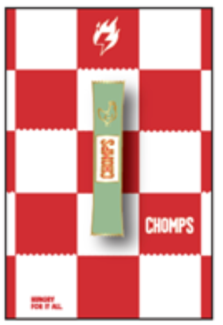 Alternative view of Chomps Stick Pins