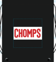 Chomps Black Drawstring Backpack
