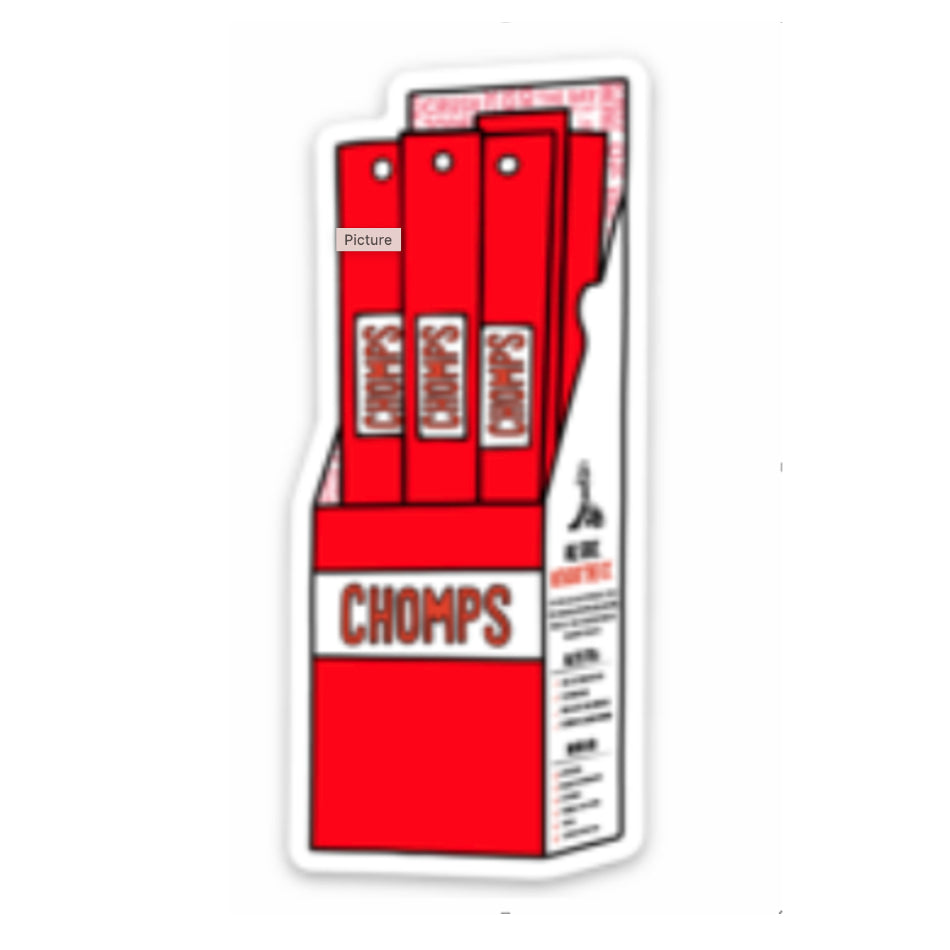 Alternative view of Chomps Stickers